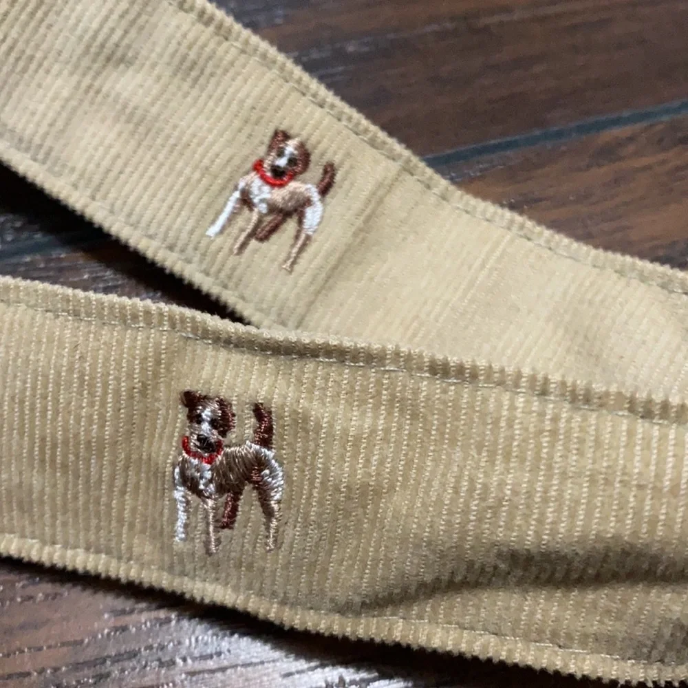 Lands’ End girls dog pattern belt size small